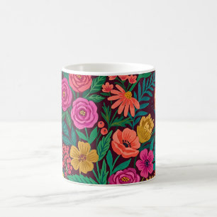 Abstrakter indischer Blumen-Schmetterlings-Kaffeeb Kaffeetasse