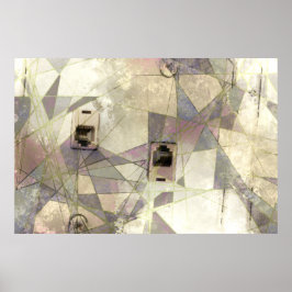 Abstrakter Jack für Vintages Handy Poster