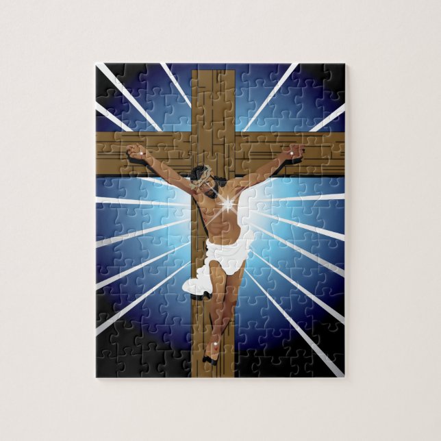 Abstrakter Jesus Christus Puzzle (Vertikal)