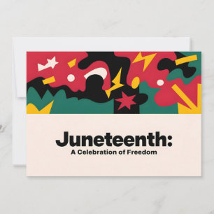 Abstrakter Junetag - Eine Feier der Freiheit Desi Save The Date