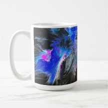 Abstrakter Kaffeebecher Electric Bloom