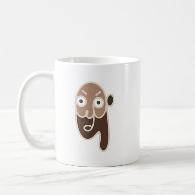 Abstrakter Kaffeemann Kaffeetasse (Links)