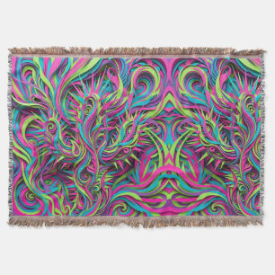 Abstrakter Kaktus Neon-Wüsten-Vibrant-Decken Decke