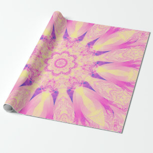 Abstrakter Kaleidoskop pastellfarbener Hintergrund Geschenkpapier