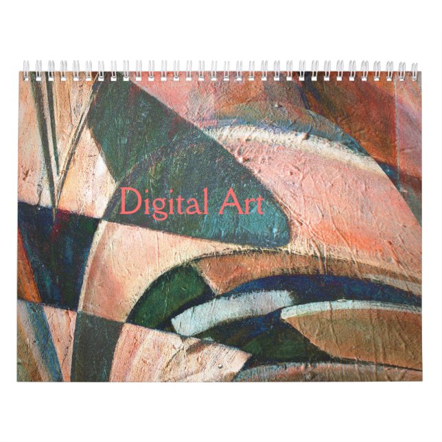Abstrakter Kalender für experimentelle digitale Ku (Titelbild)