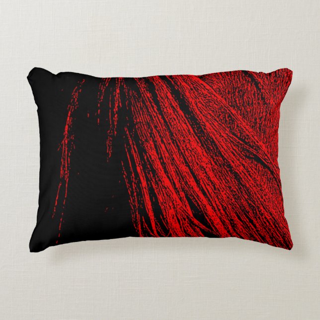 Abstrakter Kiefer Dekokissen (Vorderseite)