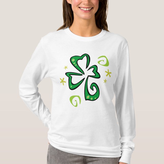 Abstrakter Klee T-Shirt (Vorderseite)