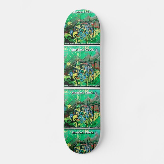 ABSTRAKTER KLOCK SKATEBOARD (Vorderseite)
