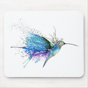 Abstrakter Kolibri Mousepad