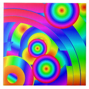 Abstrakter Komet Fliese