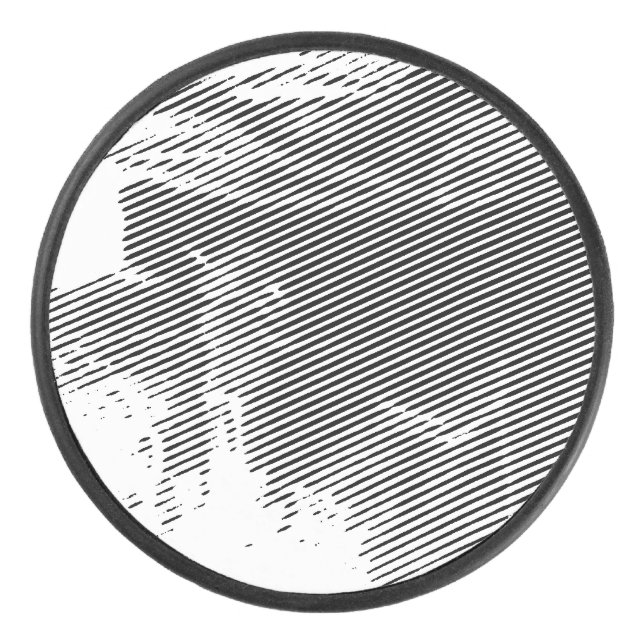 Abstrakter Konzertpuck Eishockey Puck (Vorderseite)