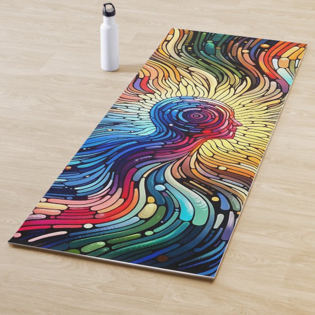 Abstrakter Kopf Yogamatte (Beispiel)