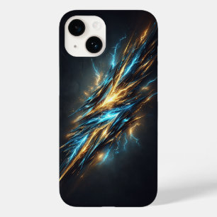 Abstrakter kosmischer Blitz - Elektrisches Blau un Case-Mate iPhone 14 Hülle