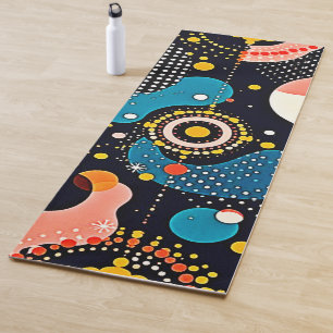 Abstrakter kosmischer Tanz Yogamatte