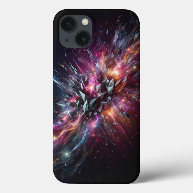 Abstrakter Kristall-Energie-Burst-Handyhülle - Neo Case-Mate iPhone Hülle (Rückseite)