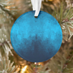 Abstrakter kristallisierter blauer Hintergrund Ornament
