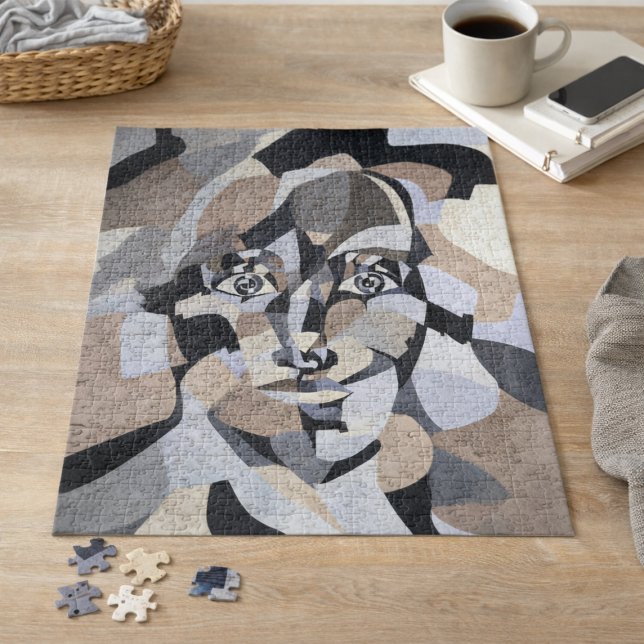 Abstrakter Kubismus Figurative Geometric Jigsaw Pu Puzzle (Von Creator hochgeladen)