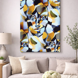 Abstrakter Kubismus Figurative geometrische Formen Leinwanddruck