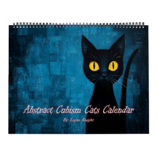 Abstrakter Kubismus Katzen Kalender