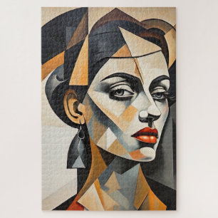 Abstrakter Kubismus Portrait Picasso Inspiriert We Puzzle