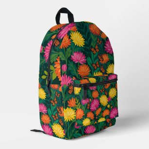 Abstrakter Kunst Chrysanthemen Schmetterlinge Ruck Bedruckter Rucksack