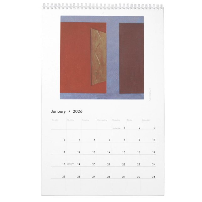 Abstrakter Kunst-Kalender Kalender (Jan 2026)