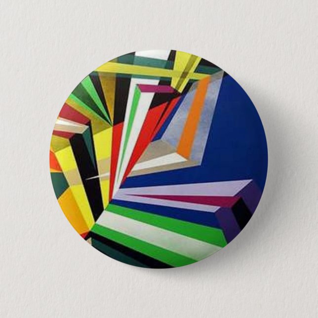 Abstrakter Kunst-Knopf Button (Vorderseite)
