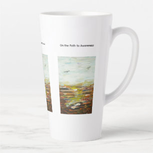 Abstrakter Kunst-Lattee-Becher - „Auf dem Weg zur  Milchtasse