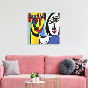 Abstrakter Kunst Leinwanddruck gespannt