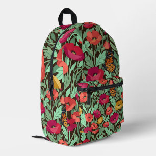 Abstrakter Kunst Mohn Monarch Rucksack