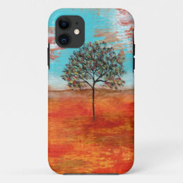 Abstrakter Kunst-roter iPhone 11 Hülle