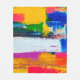Abstrakter Kunsthintergrund. Moderne Kunst - mehrf Fleecedecke