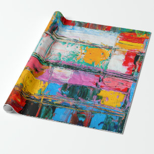 Abstrakter Kunsthintergrund. Moderne Kunst - mehrf Geschenkpapier