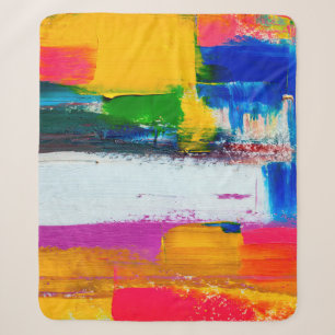 Abstrakter Kunsthintergrund. Moderne Kunst. Mehrfa Sherpadecke