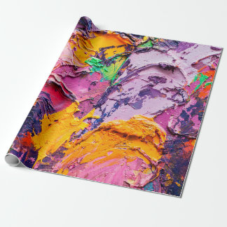 Abstrakter Kunsthintergrund. Ölmalerei auf Leinwan Geschenkpapier