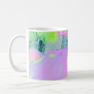 Abstrakter Kunsthintergrund von Hand gezeichnete A Kaffeetasse