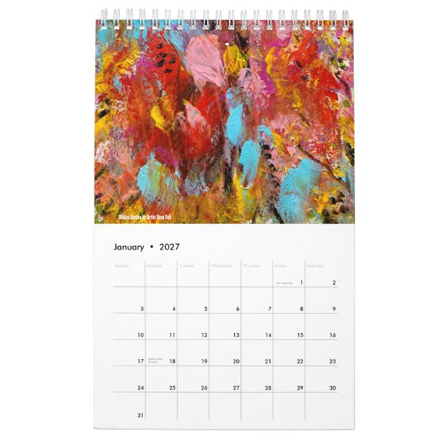 abstrakter Kunstkalender 2023 Kalender (Jan 2027)