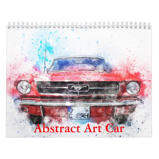 Abstrakter Kunstkalender für Autos Kalender (Titelbild)