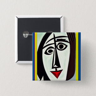 Abstrakter Kunstknopf Button