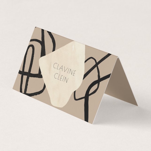 Abstrakter Künstler Atelier Artisan Creative Bi Fo Visitenkarten (Vorderseite)