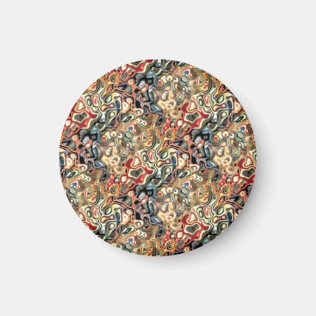 Abstrakter Kunstmagnet  Magnet (Vorne)