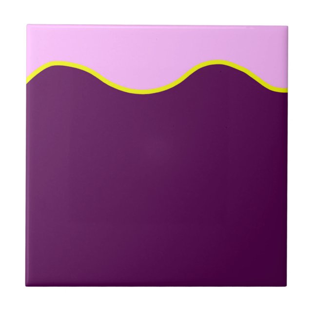 Abstrakter KunstMinimalismus Pasta Pink Fliese (Vorderseite)