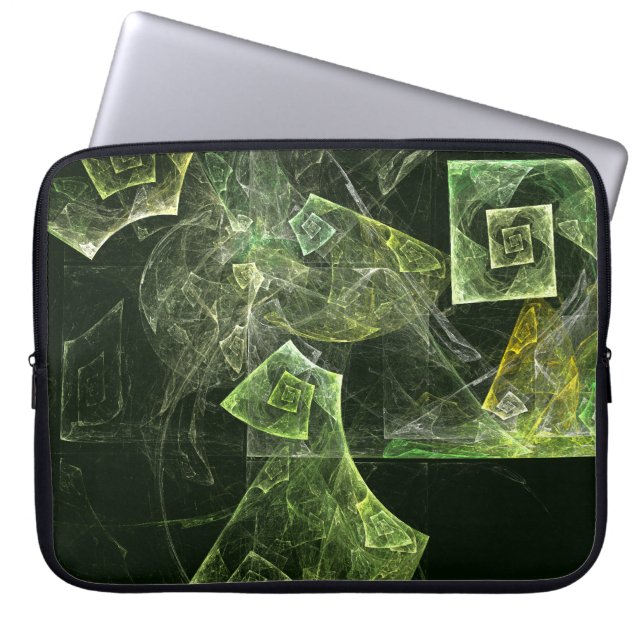 Abstrakter Kunstschlauch Laptopschutzhülle (Vorderseite)