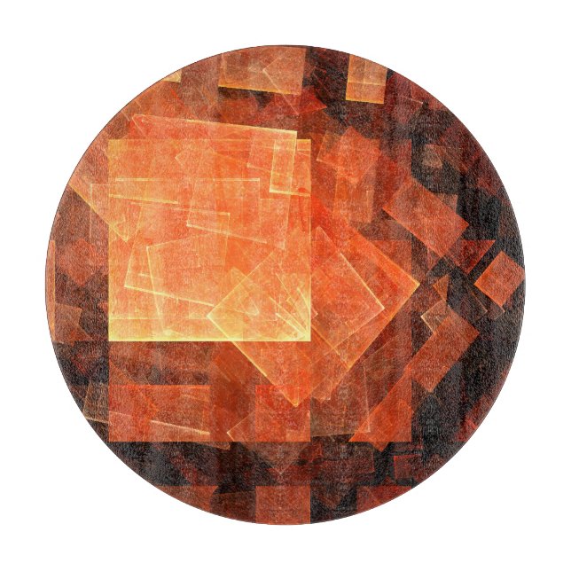 Abstrakter Kunstzirkel des Fensters Schneidebrett (Vorderseite)