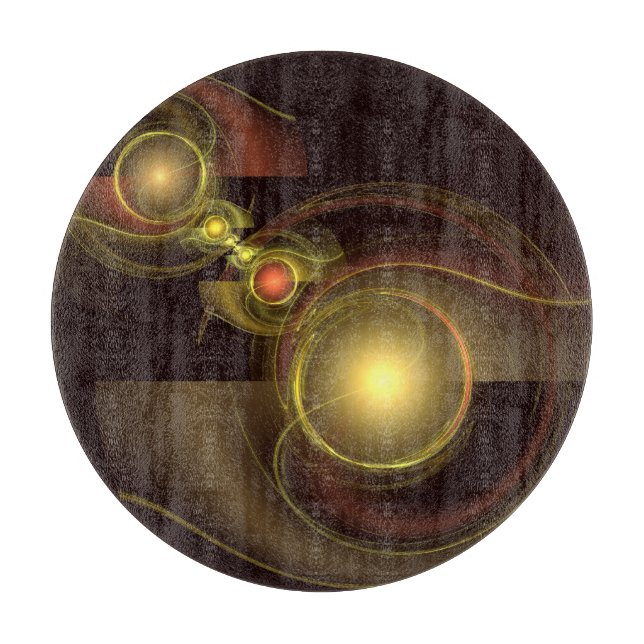 Abstrakter Kunstzirkel mit intimer Verbindung Schneidebrett (Vorderseite)