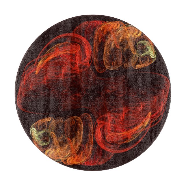 Abstrakter Kunstzirkel Schneidebrett (Vorderseite)