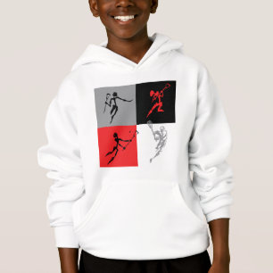 Abstrakter Lacrosse Hoodie