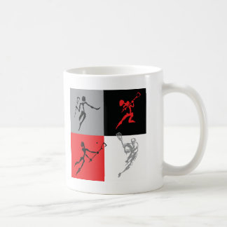 Abstrakter Lacrosse Kaffeetasse