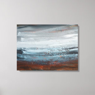 Abstrakter Landschaftsfeine Kunst-Druck auf Leinwanddruck