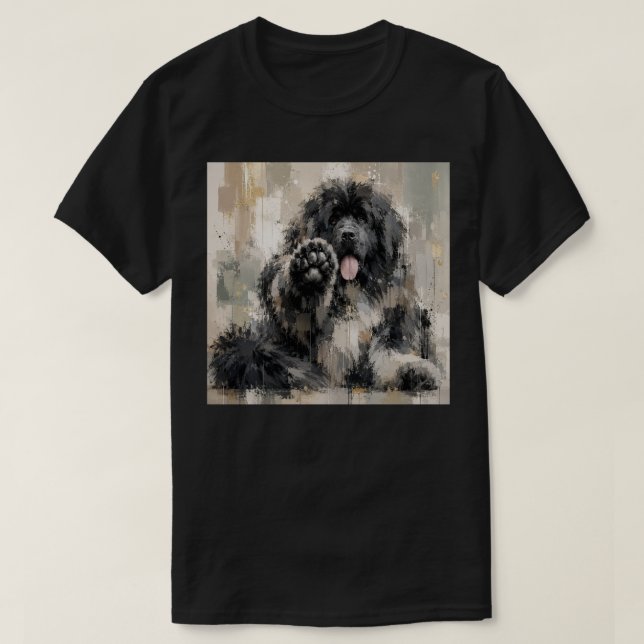 Abstrakter Landseer T-Shirt (Design vorne)